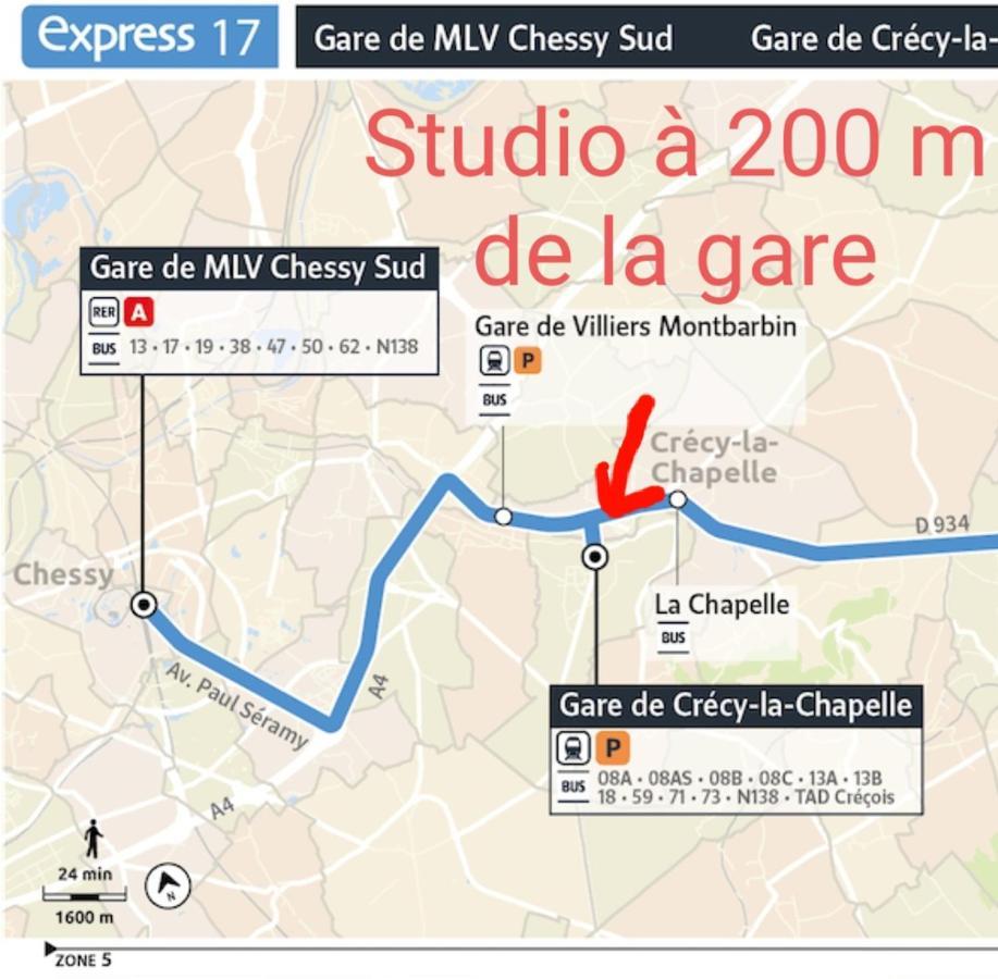 Appartement Studio O Fil De L'O A 12 Kilometres De Disneyland Paris Crecy-la-Chapelle Kültér fotó